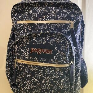 JanSport Navy Floral Backpack